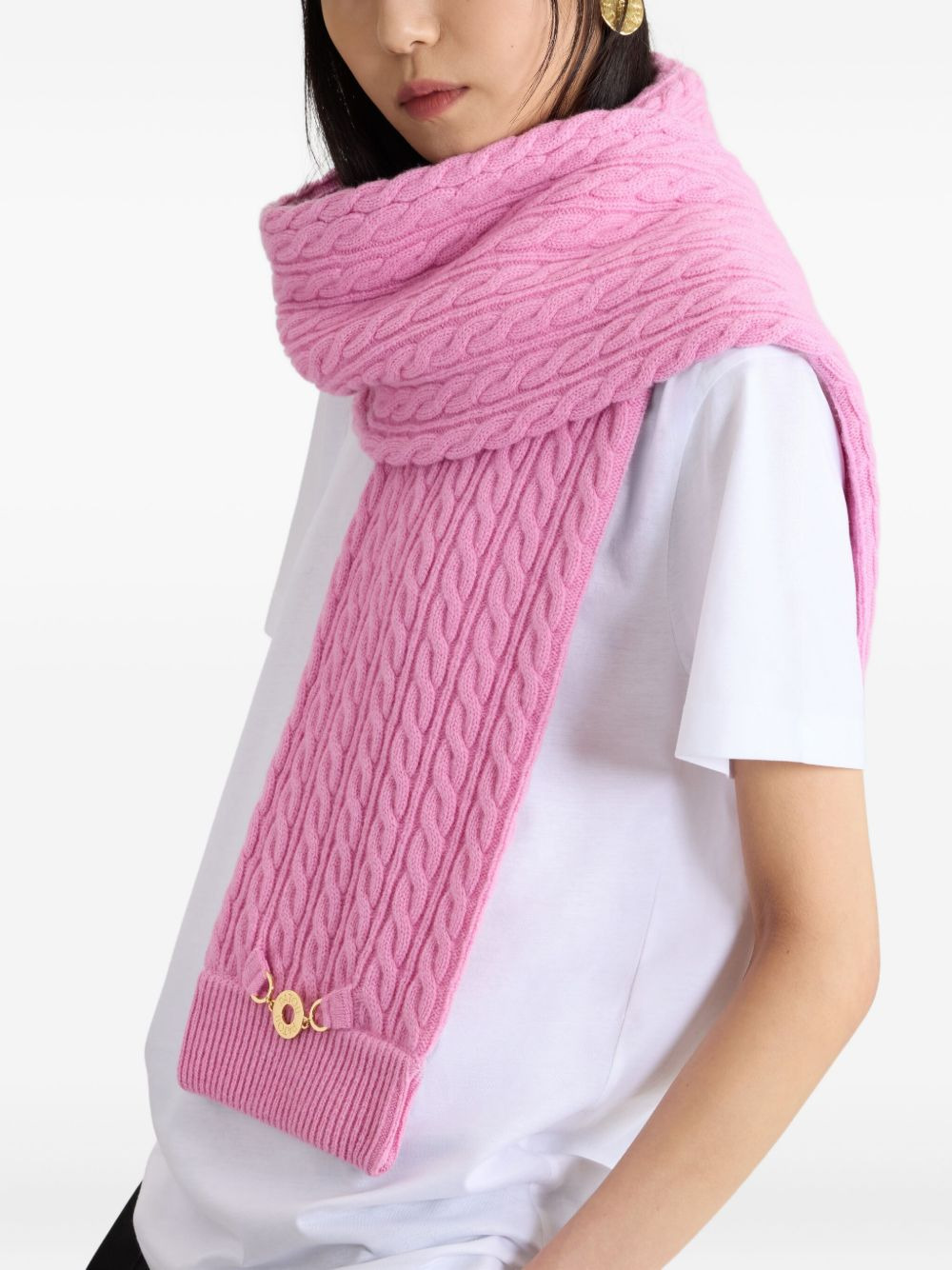 cable knit scarf - 2
