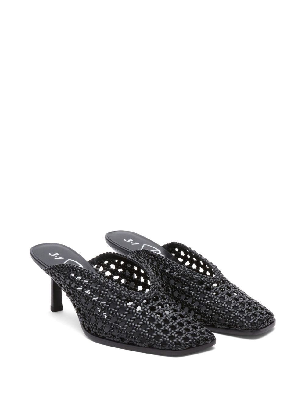 68mm macramé mules - 2