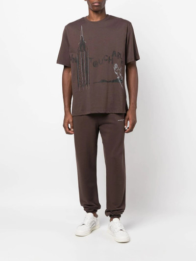 ih nom uh nit logo-print detail track pants outlook