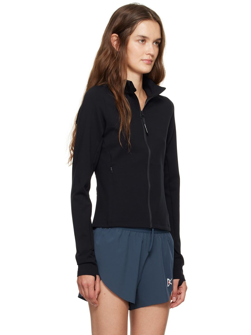Black Studio Full Zip Midlayer Jacket - 2