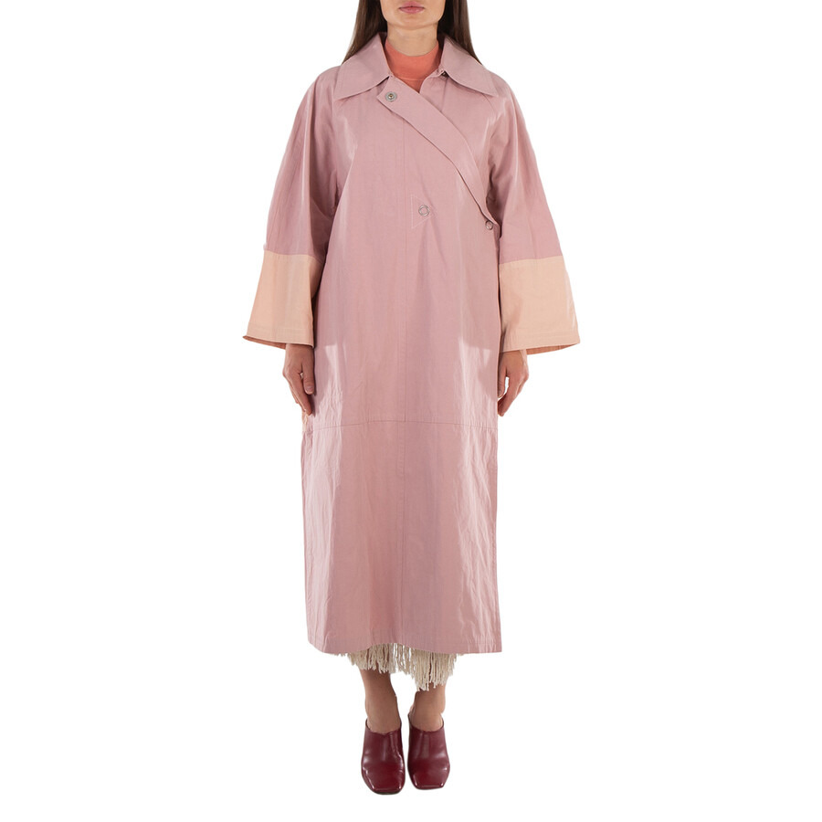 Jil Sander Crop Sleeved Mid-Length Trench Coat, Brand Size 36 (US Size 2) - 3