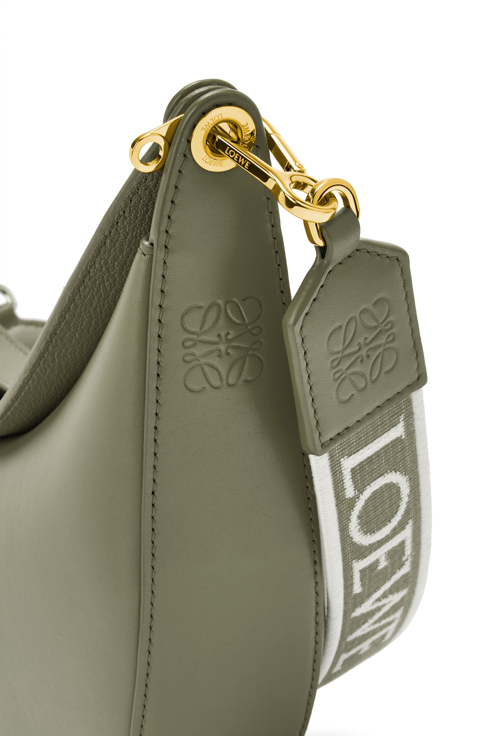 Small LOEWE Luna bag in satin calfskin and jacquard - 9
