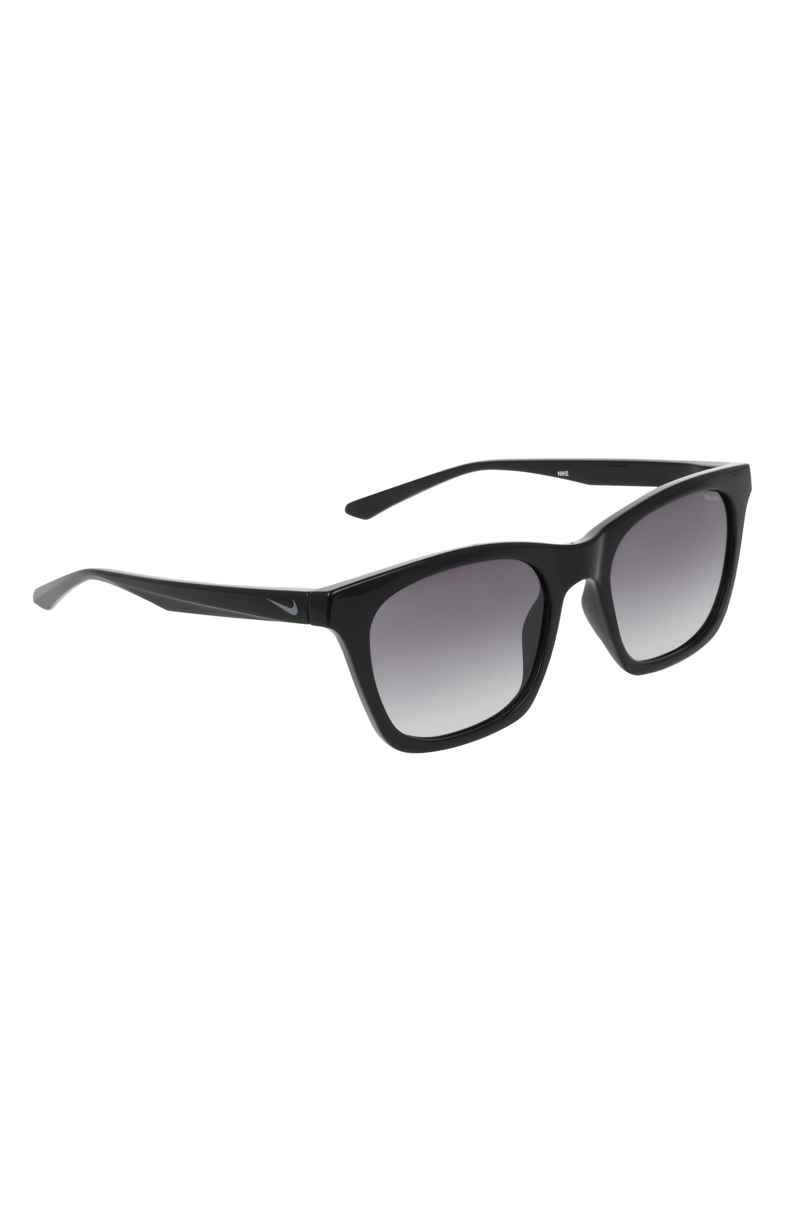 Nike Vital Flow 53mm Gradient Tea Cup Sunglasses in Black /Smoke Gradient at Nordstrom - 3