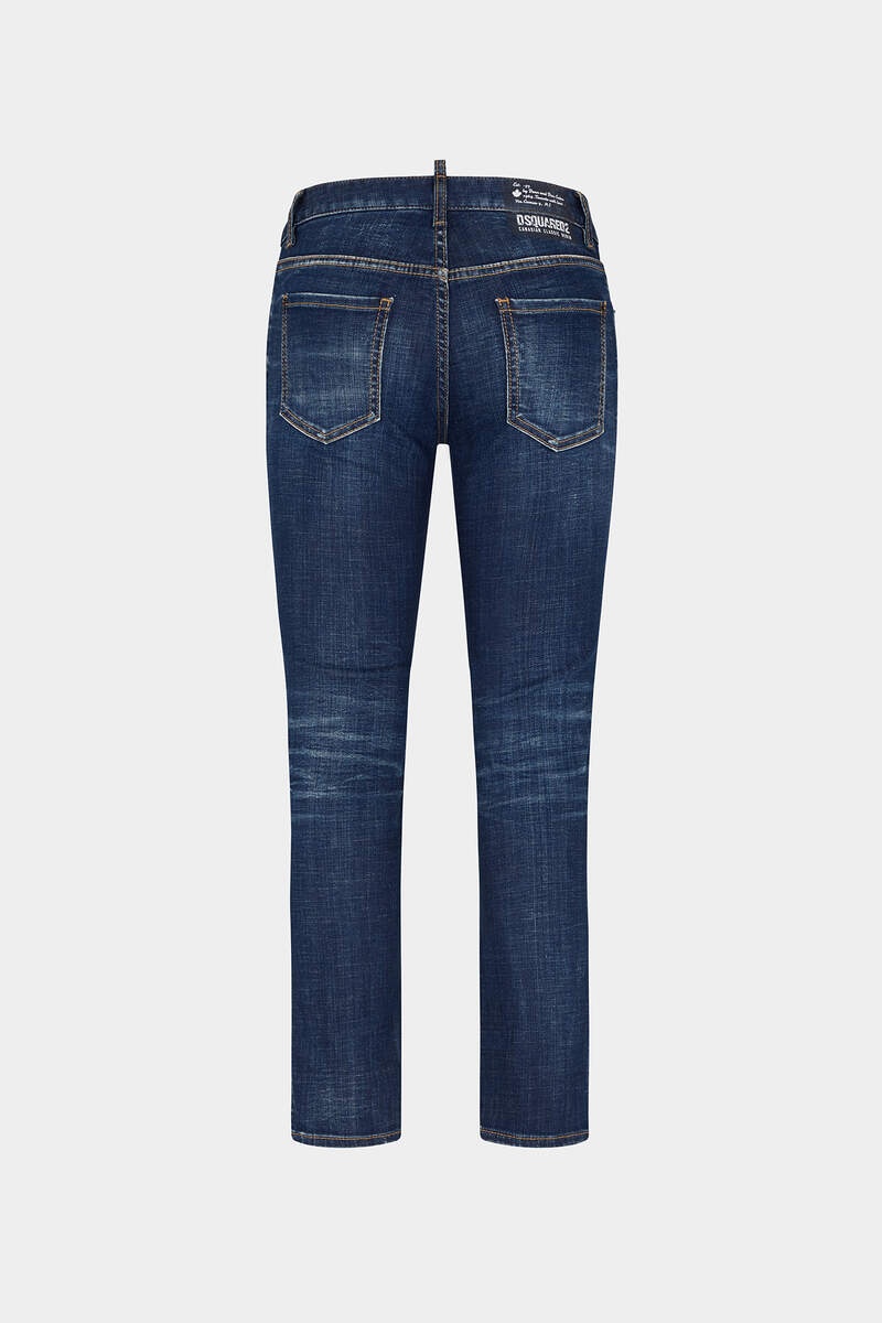 DARK PRESSED WASH MEDIUM WAIST JENNIFER JEAN - 2