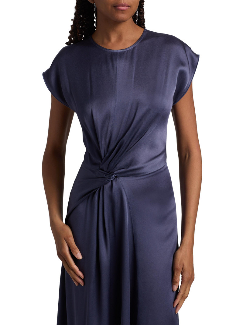 Women's Satin Twist Waist Midi-Dress - Eclipse 6