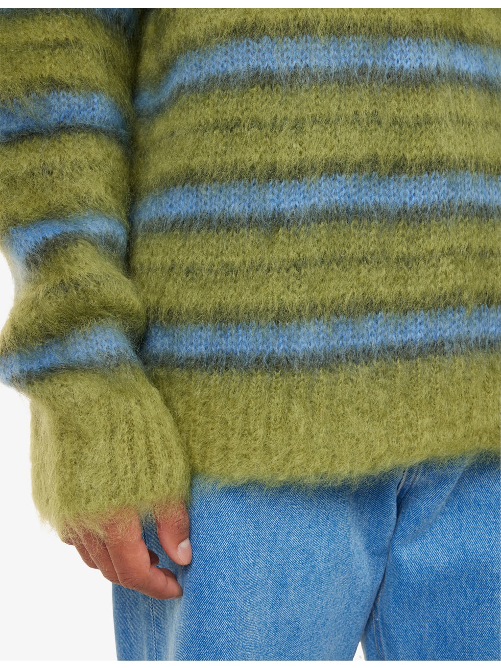Fuzzy Wuzzy Striped Wool-Blend Jumper - 5