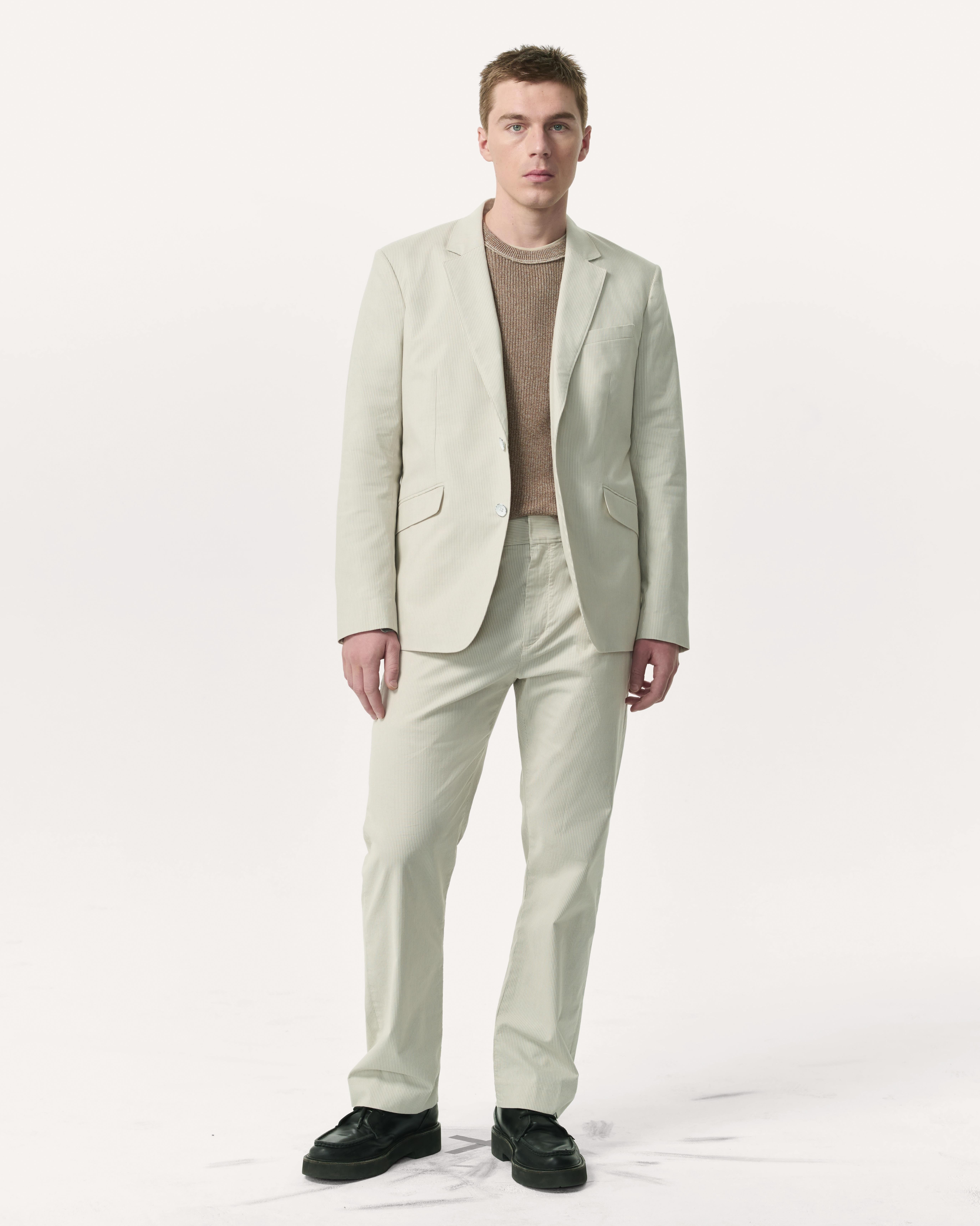 Butler Striped Stretch Cotton Blazer - 4