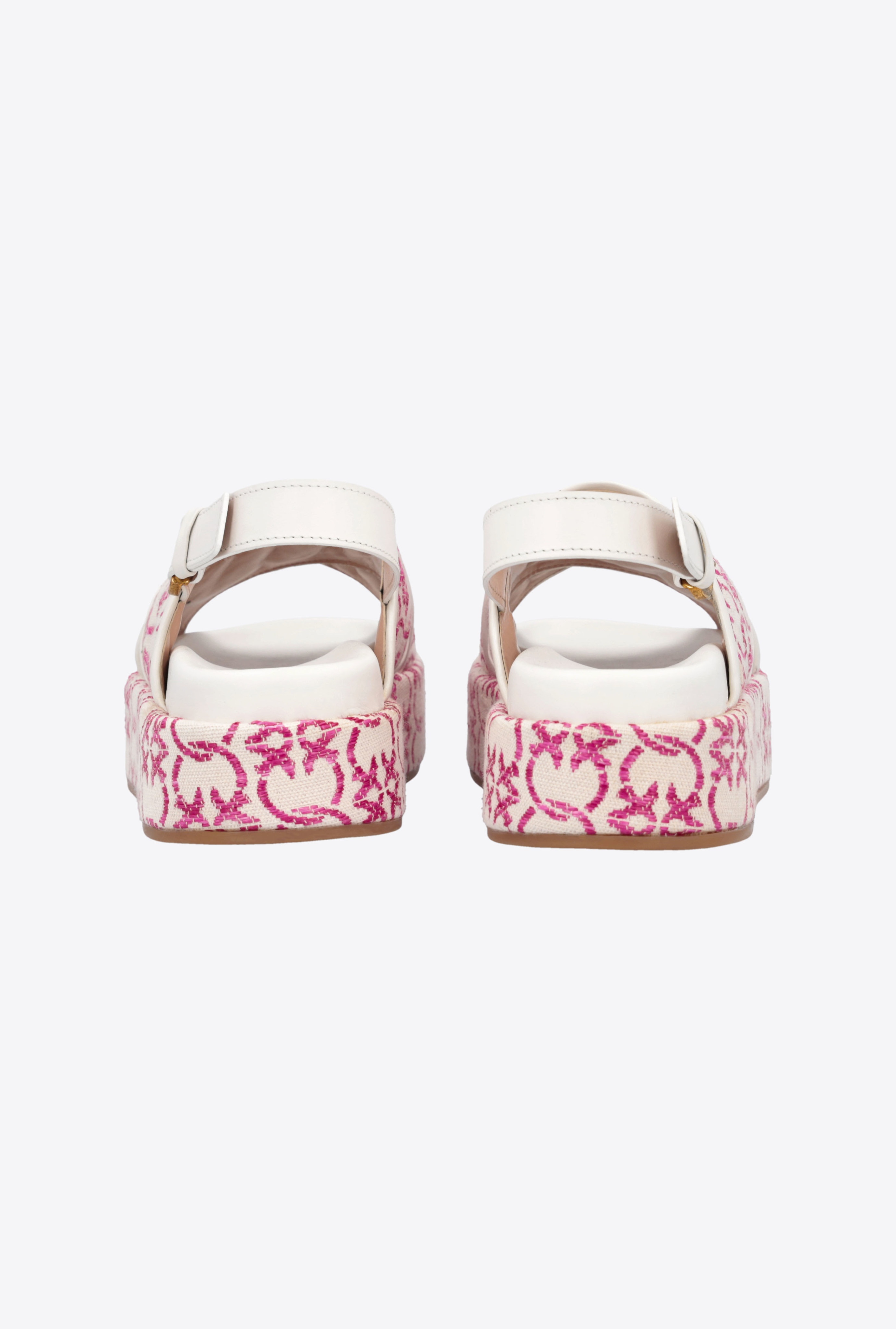 MONOGRAM PLATFORM SANDALS - 7