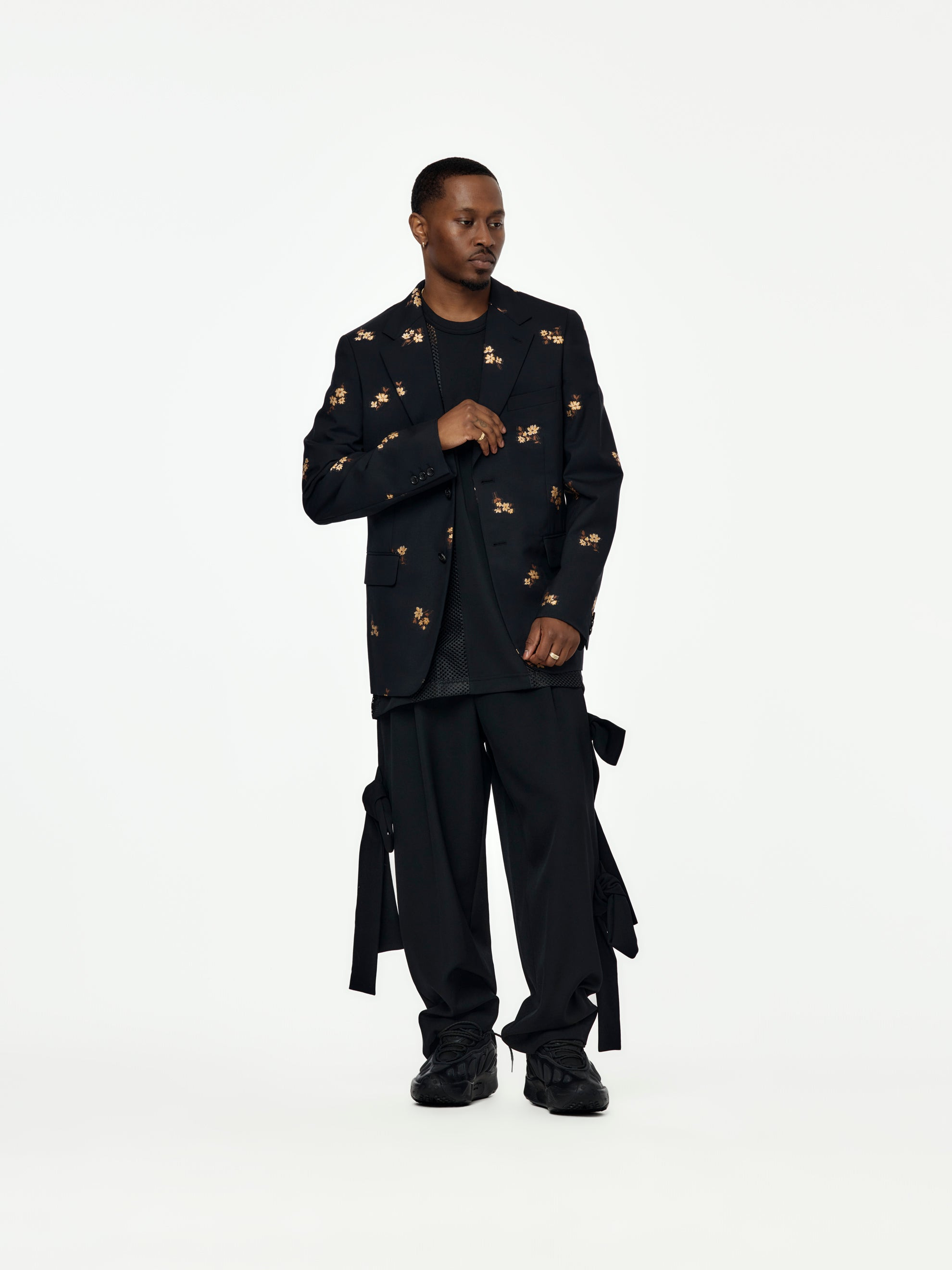 HOMME PLUS JACKET (BLACK / MULTI) - 4