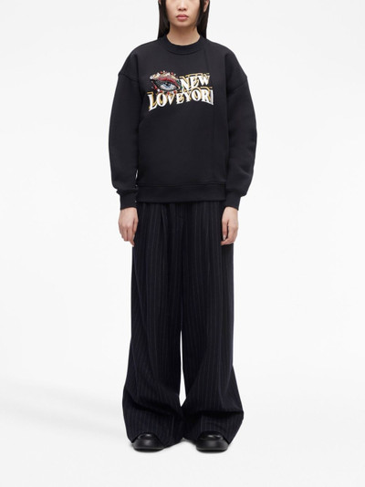 3.1 Phillip Lim flannel striped wide-leg trousers outlook