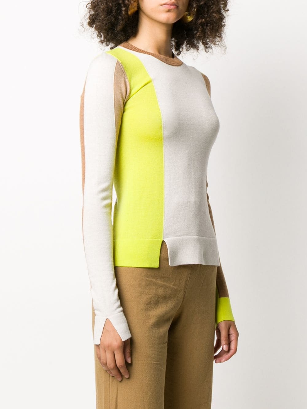 colour-block jumper - 3