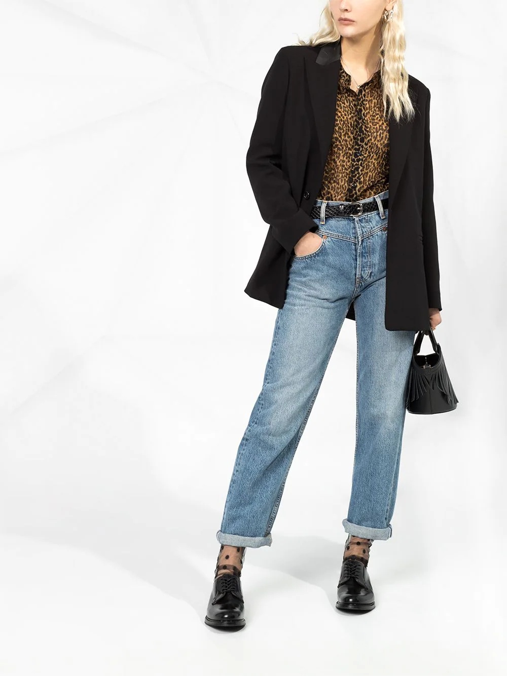 leopard-print wool shirt - 2