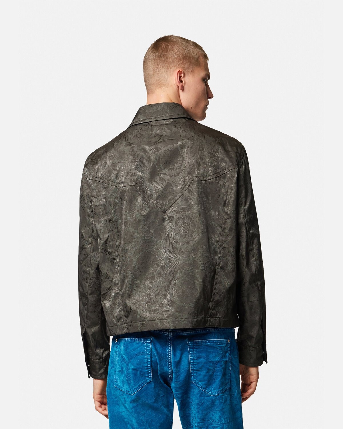 VERSACE Barocco Silhouette Blouson Jacket | REVERSIBLE