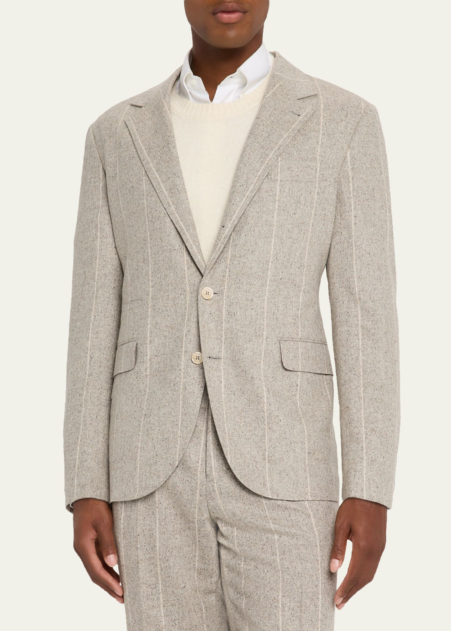 Men's Donegal Chalk Stripe Two-Piece Suit - 4