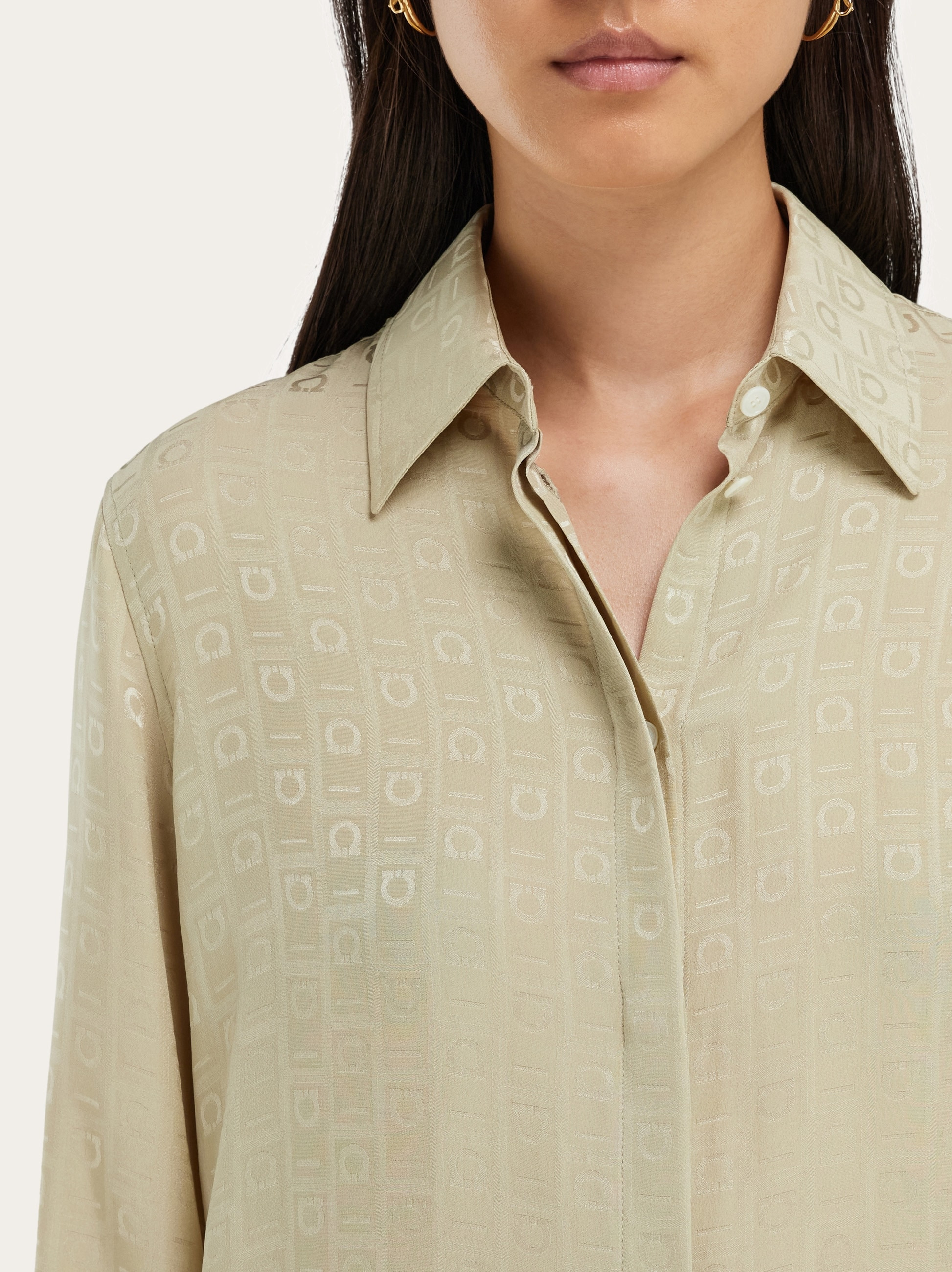 Ferragamo Monogram silk shirt - 2