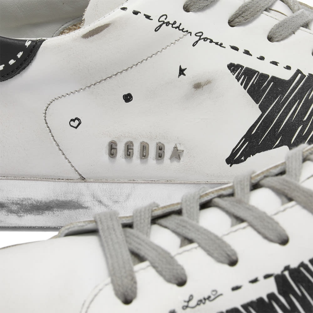 Golden Goose Super-Star Leather Metal Logo Sneaker - 4