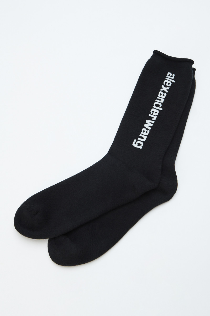 Logo Sock in Cotton Terry 1