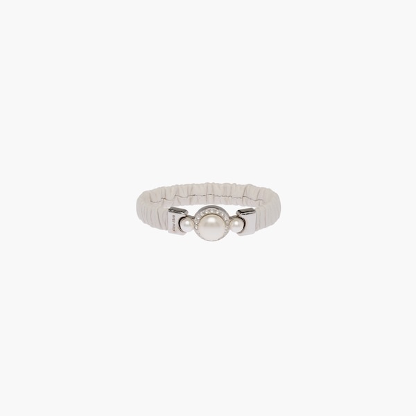 Nappa leather and metal bracelet - 3