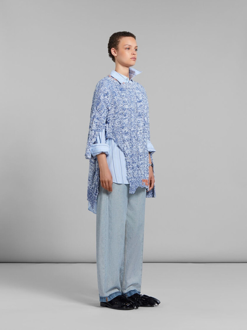LOW 뒤로 GREEN STRIPED ORGANIC COTTON SHIRT 5