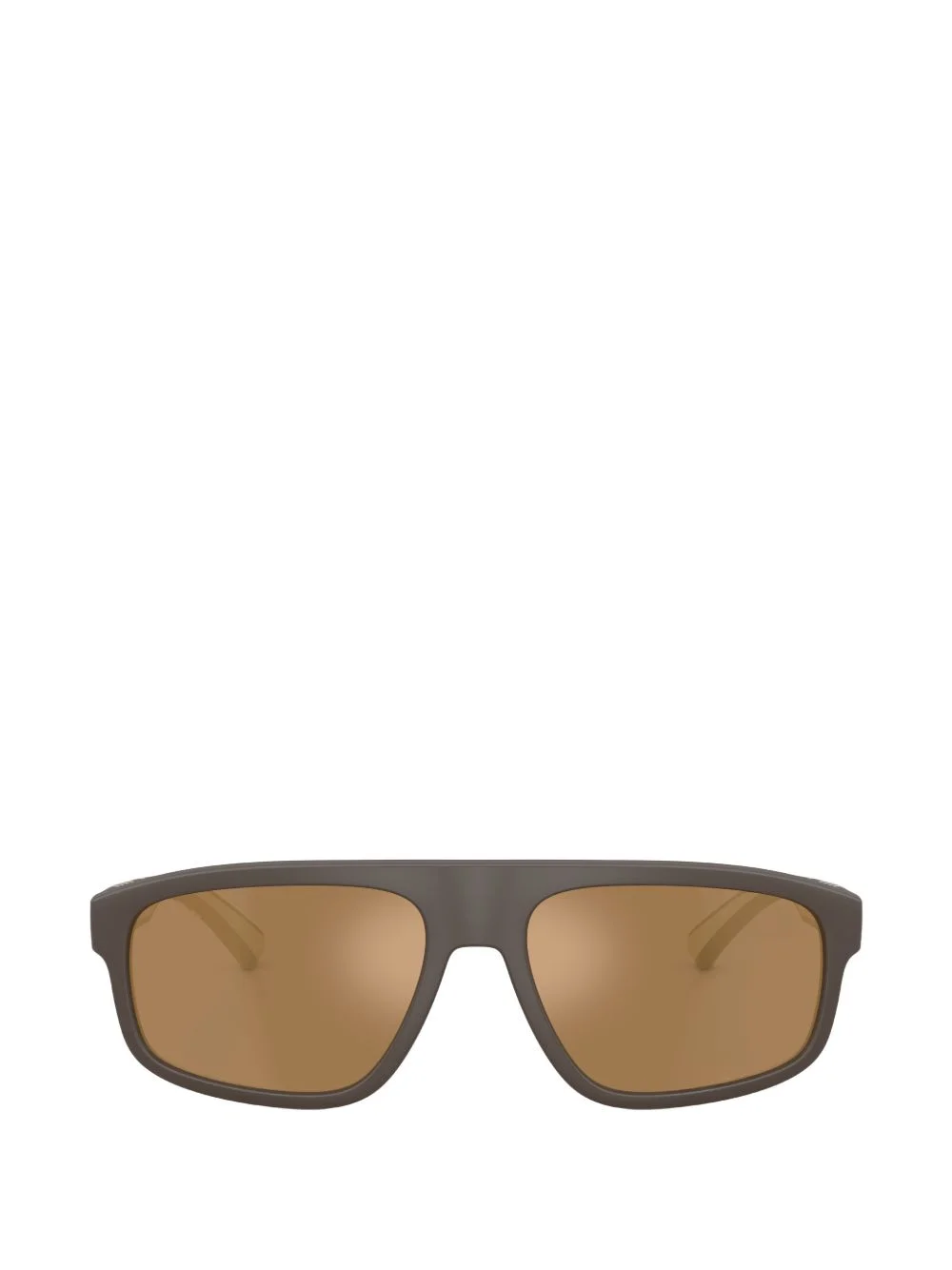 Check-print rectangle-frame sunglasses - 1