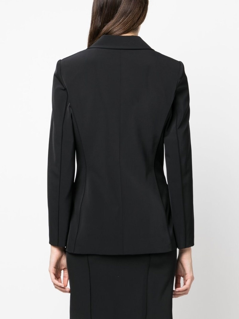 tailored single-breasted blazer - 8