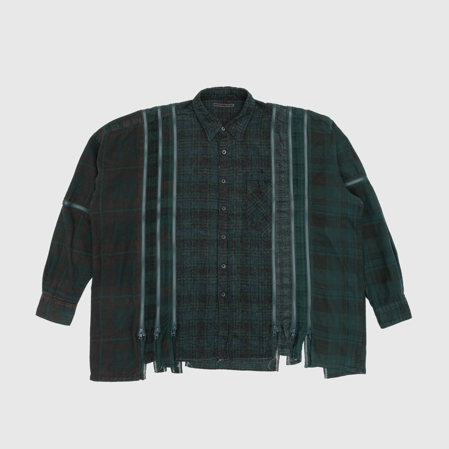 REBUILD BY NEEDLES 7 CUTS ZIPPED WIDE SHIRT - 1