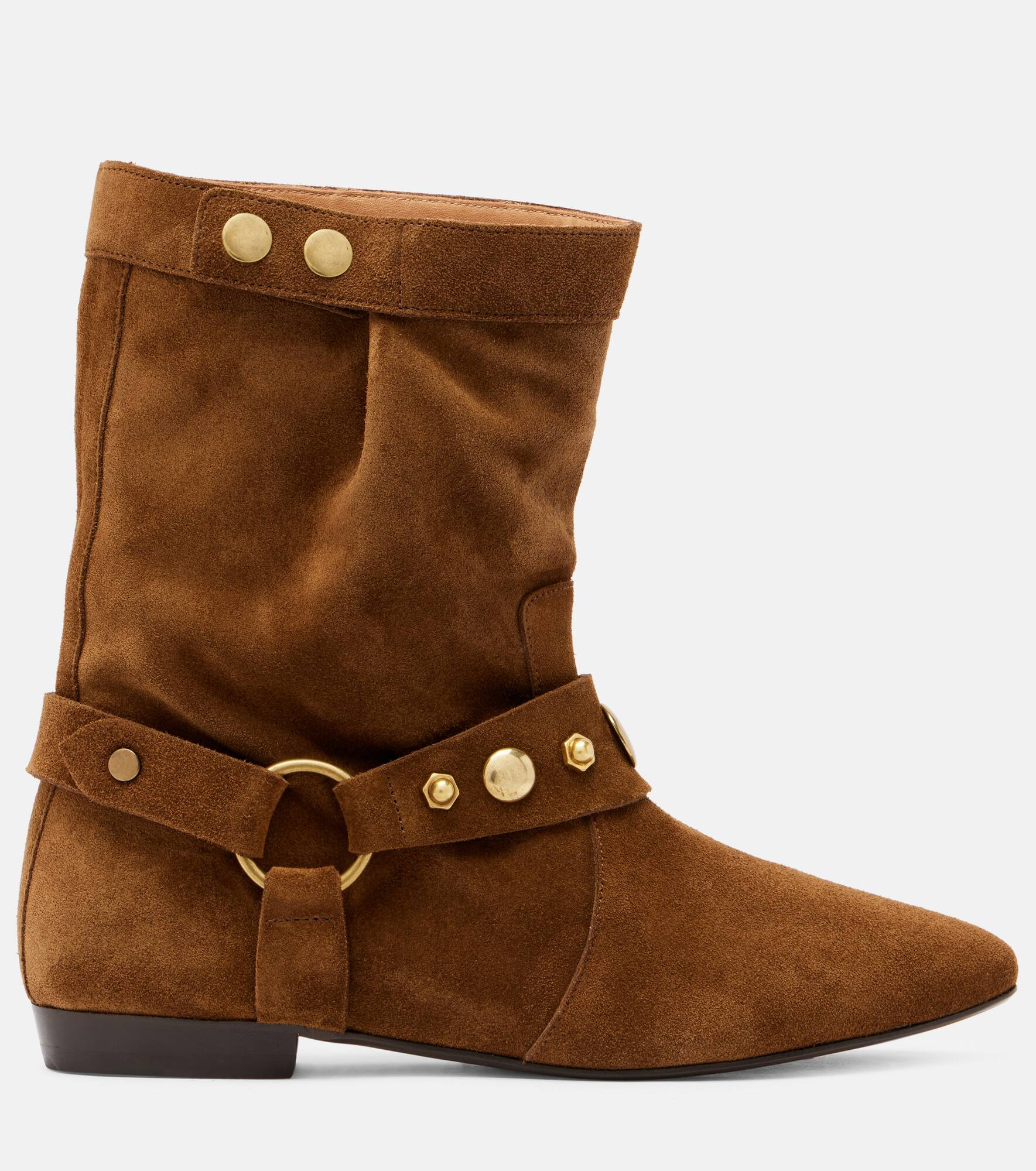 Stania studded suede ankle boots - 3