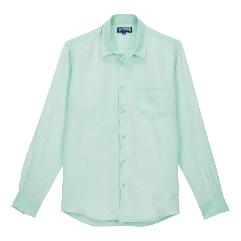Men Linen Shirt Mineral Dye 1