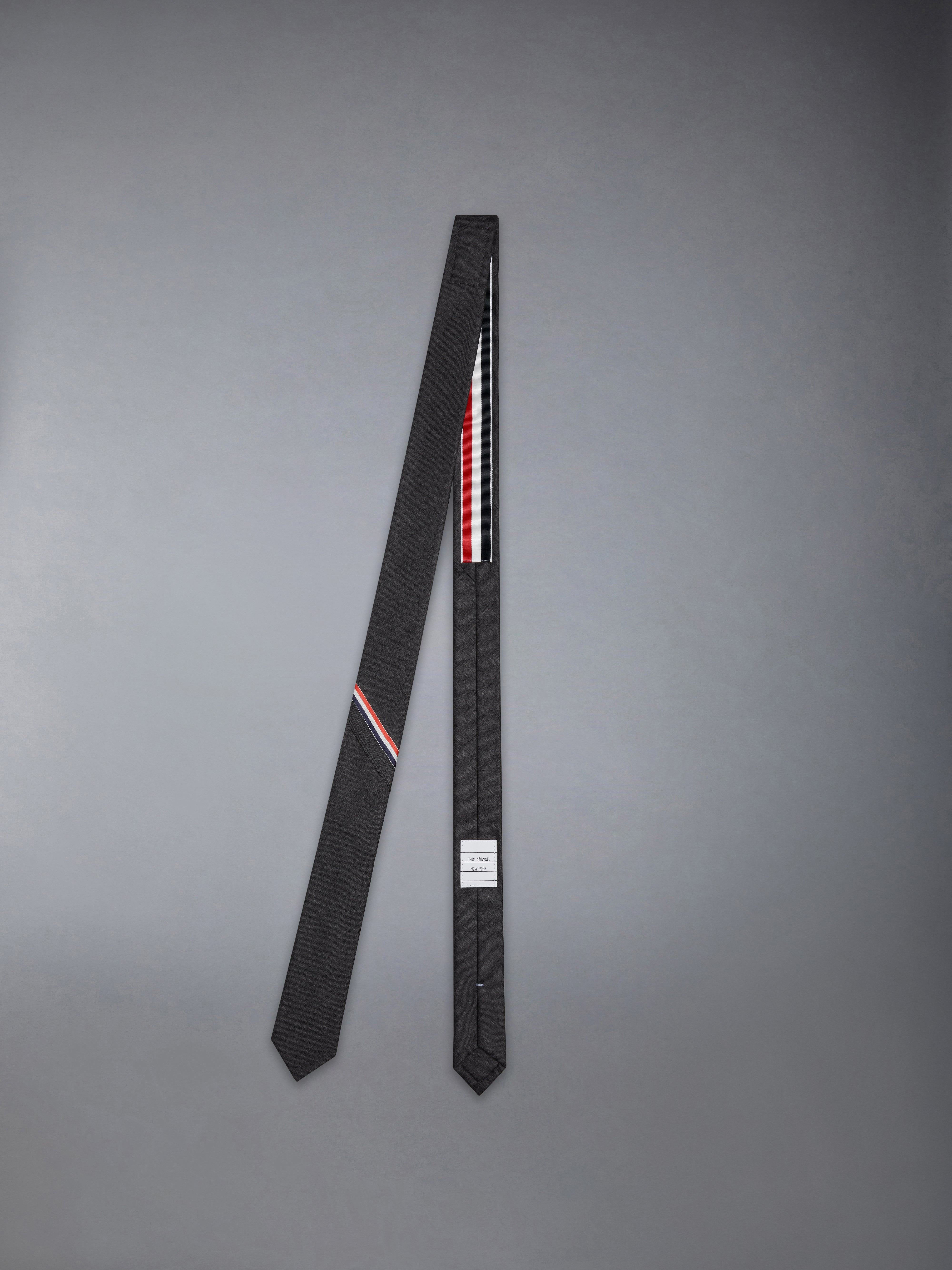 TWILL WOOL STRIPE SELVEDGE TIE - 2