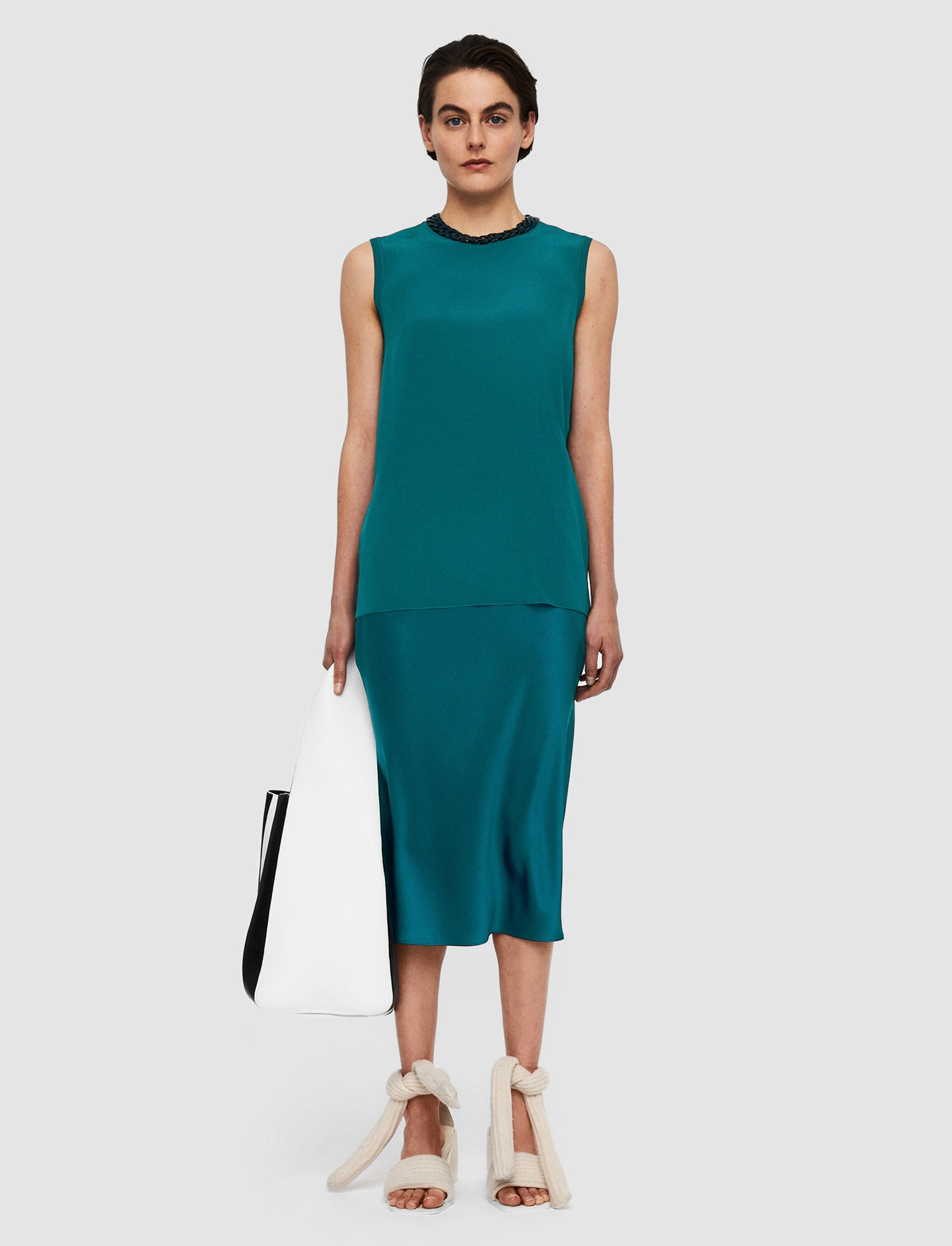 Silk Crepe de Soie Bley Blouse - 2