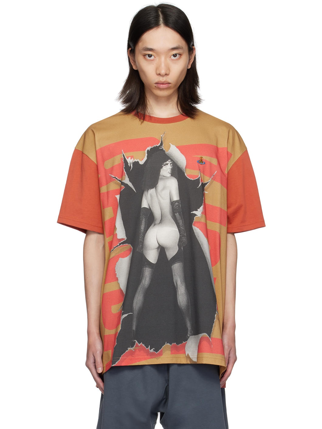 Tan Propaganda Oversized T-Shirt - 1