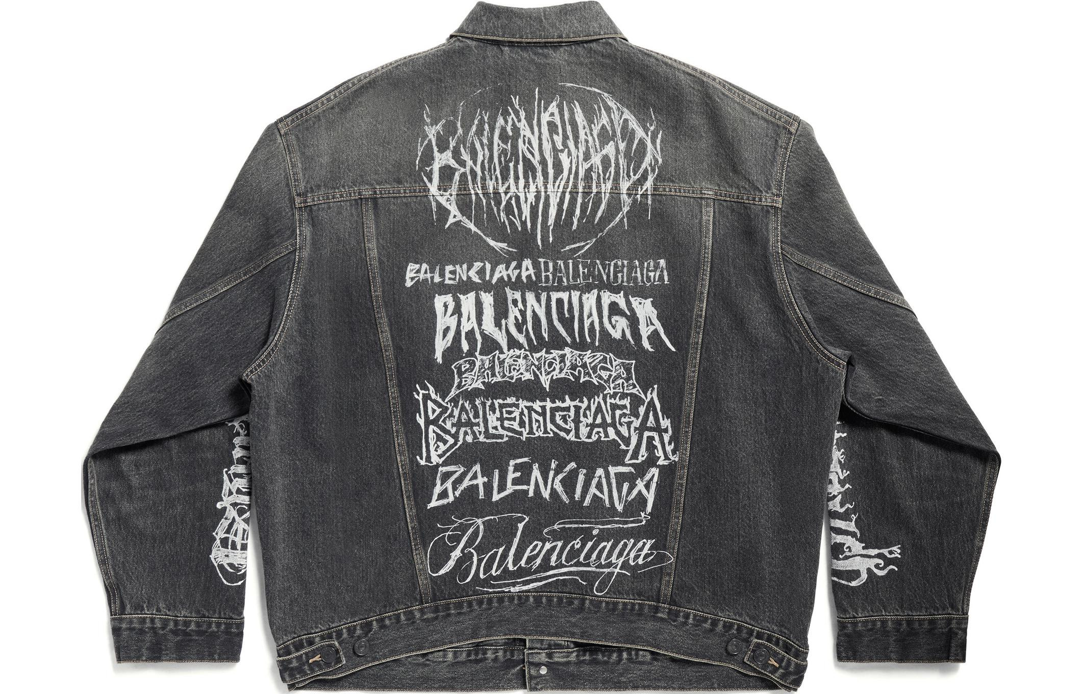 Balenciaga Diy Metal Large Fit Jacket 'Black' 773804TBP473721 - 2