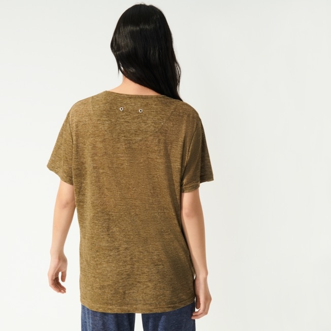 Unisex Linen Jersey T-Shirt Solid - 8