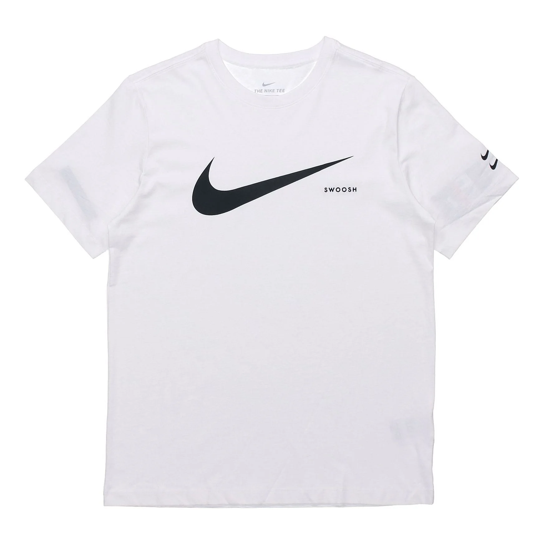Nike Sportswear Swoosh Logo Cuff Short Sleeve White CK2253-100 - 1