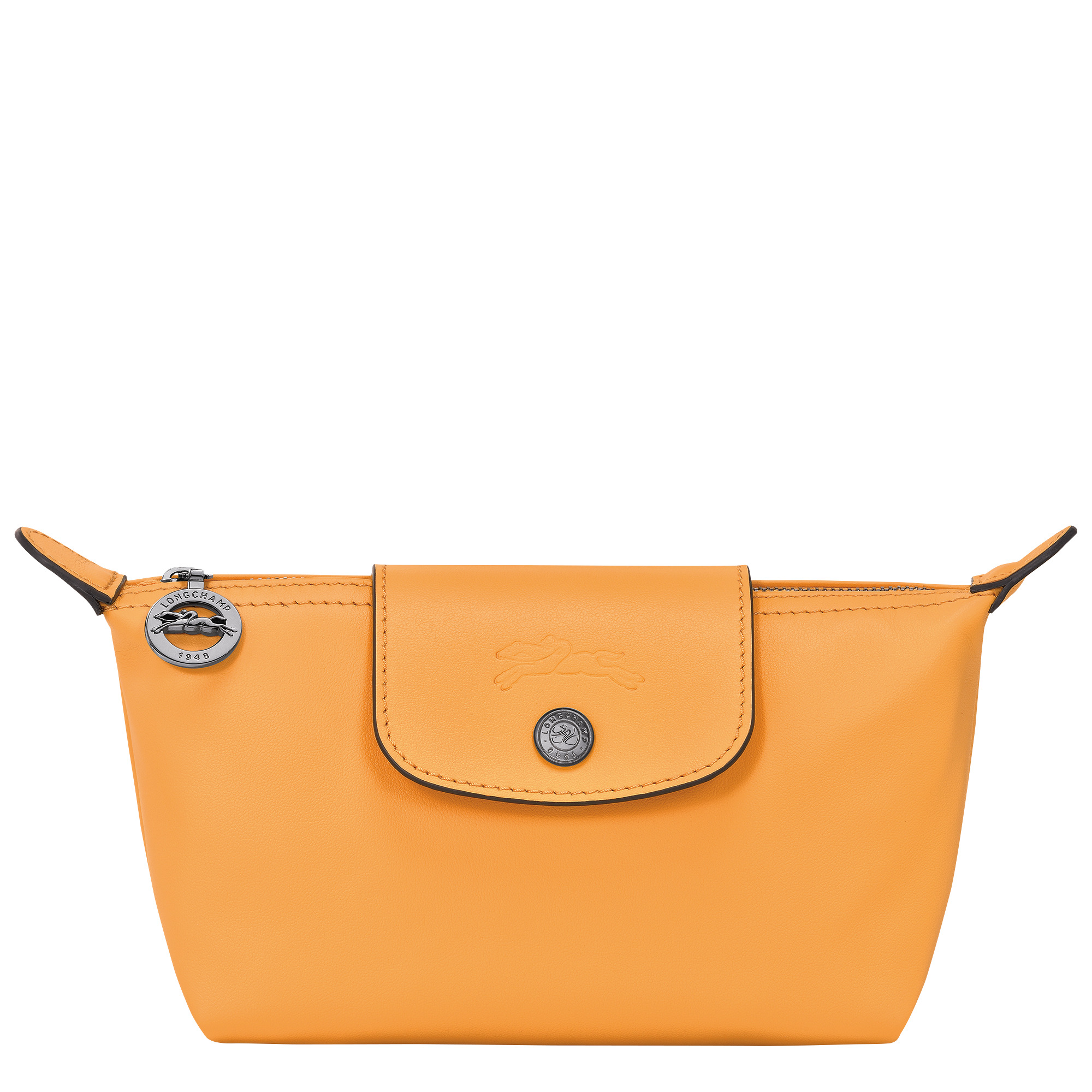 Le Pliage Xtra Pouch Apricot - Leather - 1