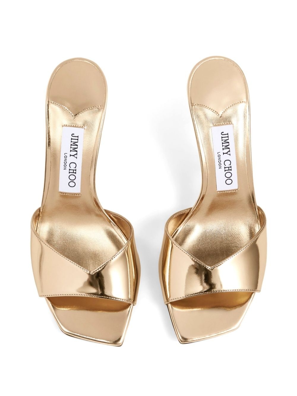 Skye 70mm metallic mules - 4