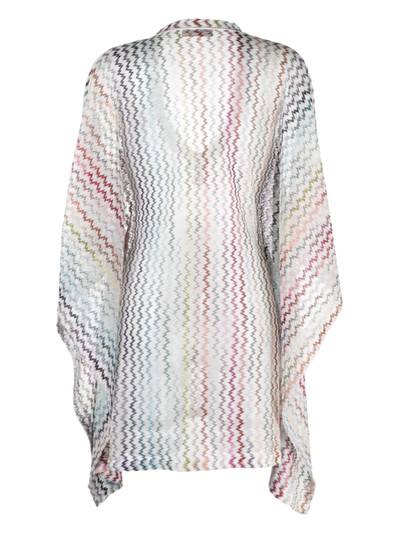 Missoni zigzag-print V-neck beach cover-up outlook