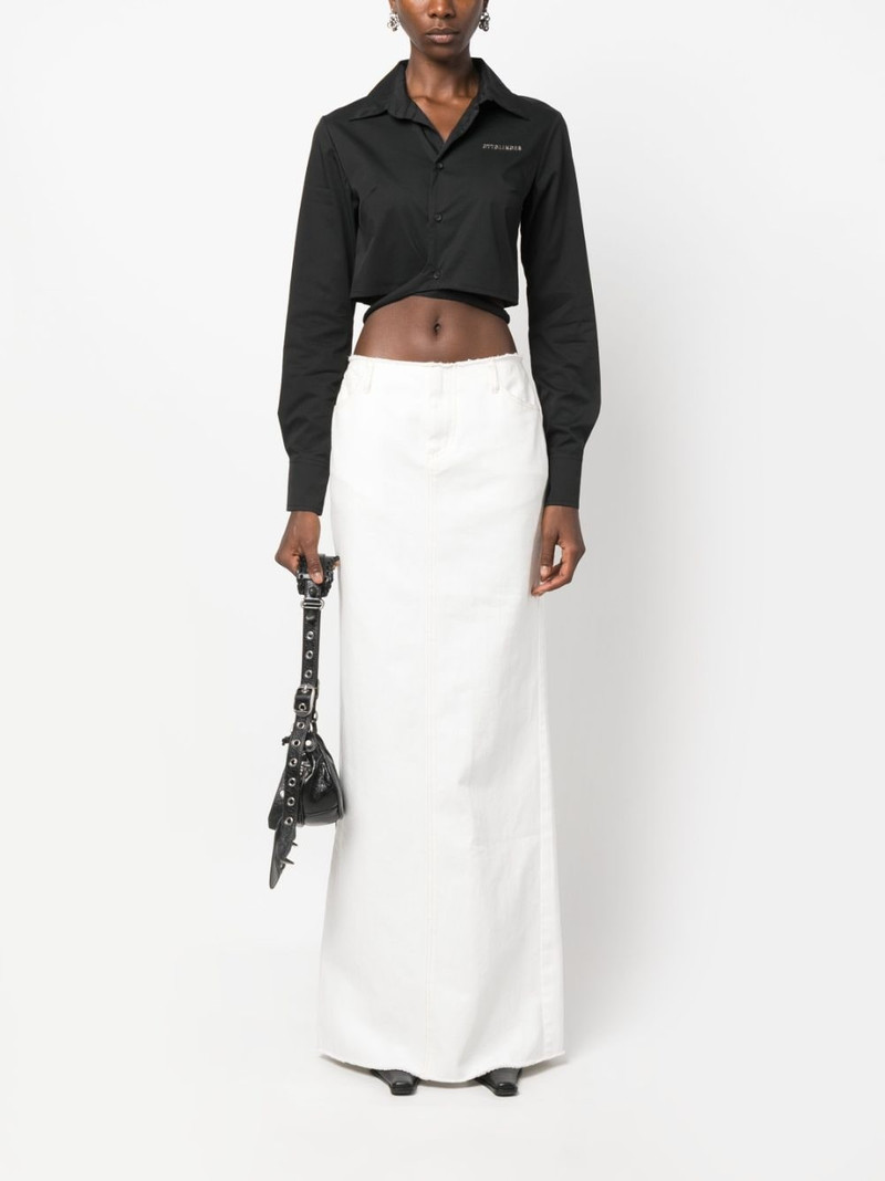 OTTOLINGER logo-lettering cropped shirt outlook