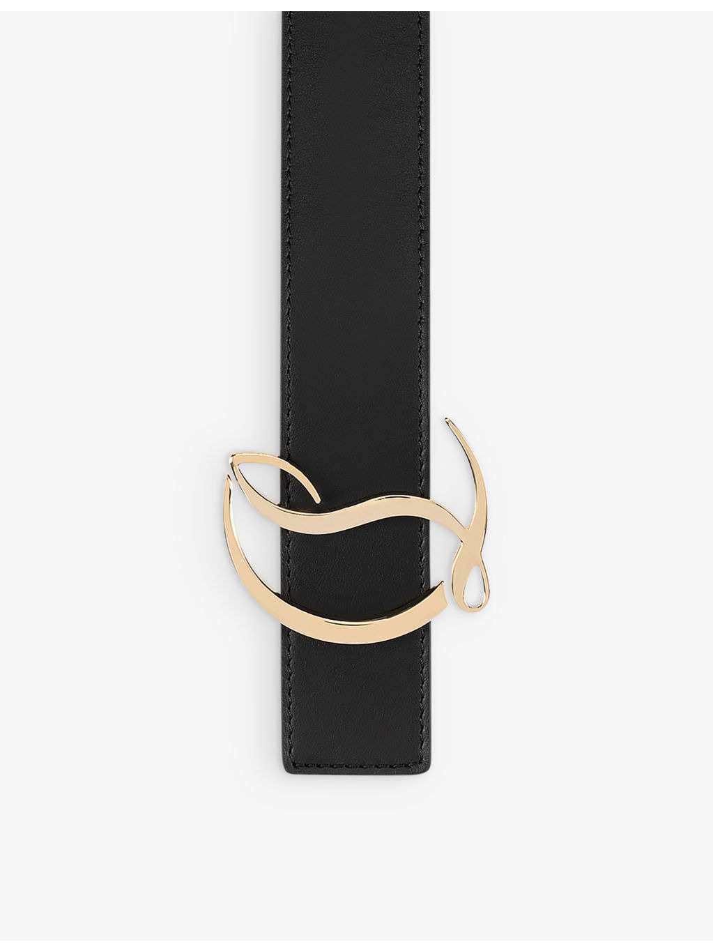 CL logo-buckle leather belt - 2