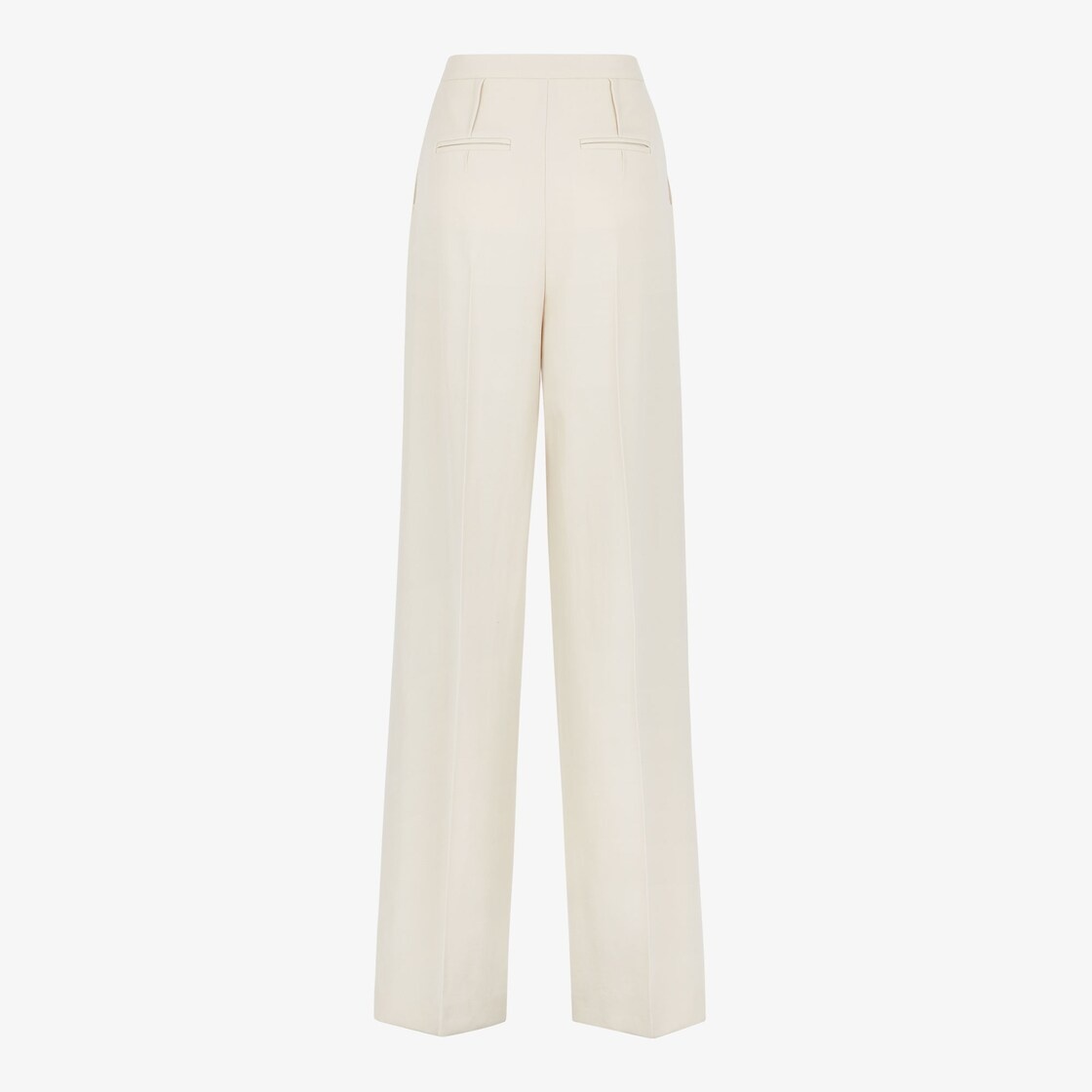 White Grain de Poudre wool pants - 2