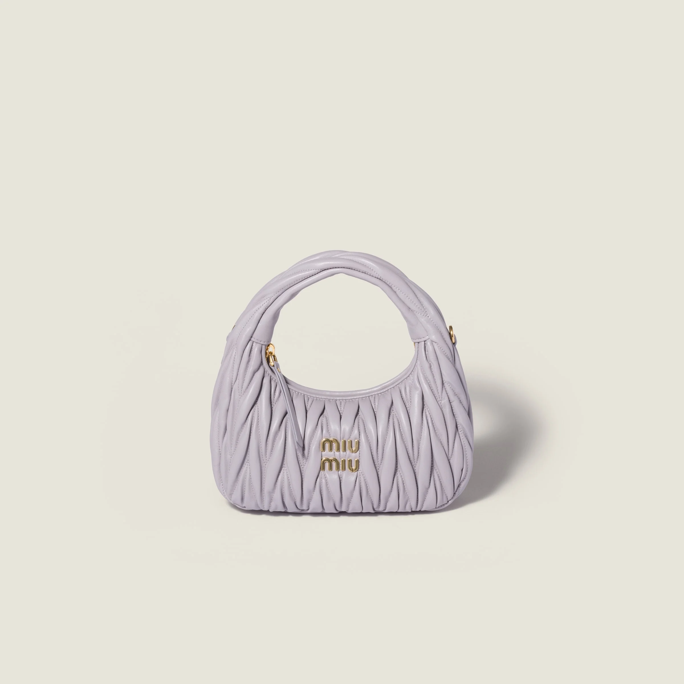 Wander matelassé nappa leather hobo bag - 1