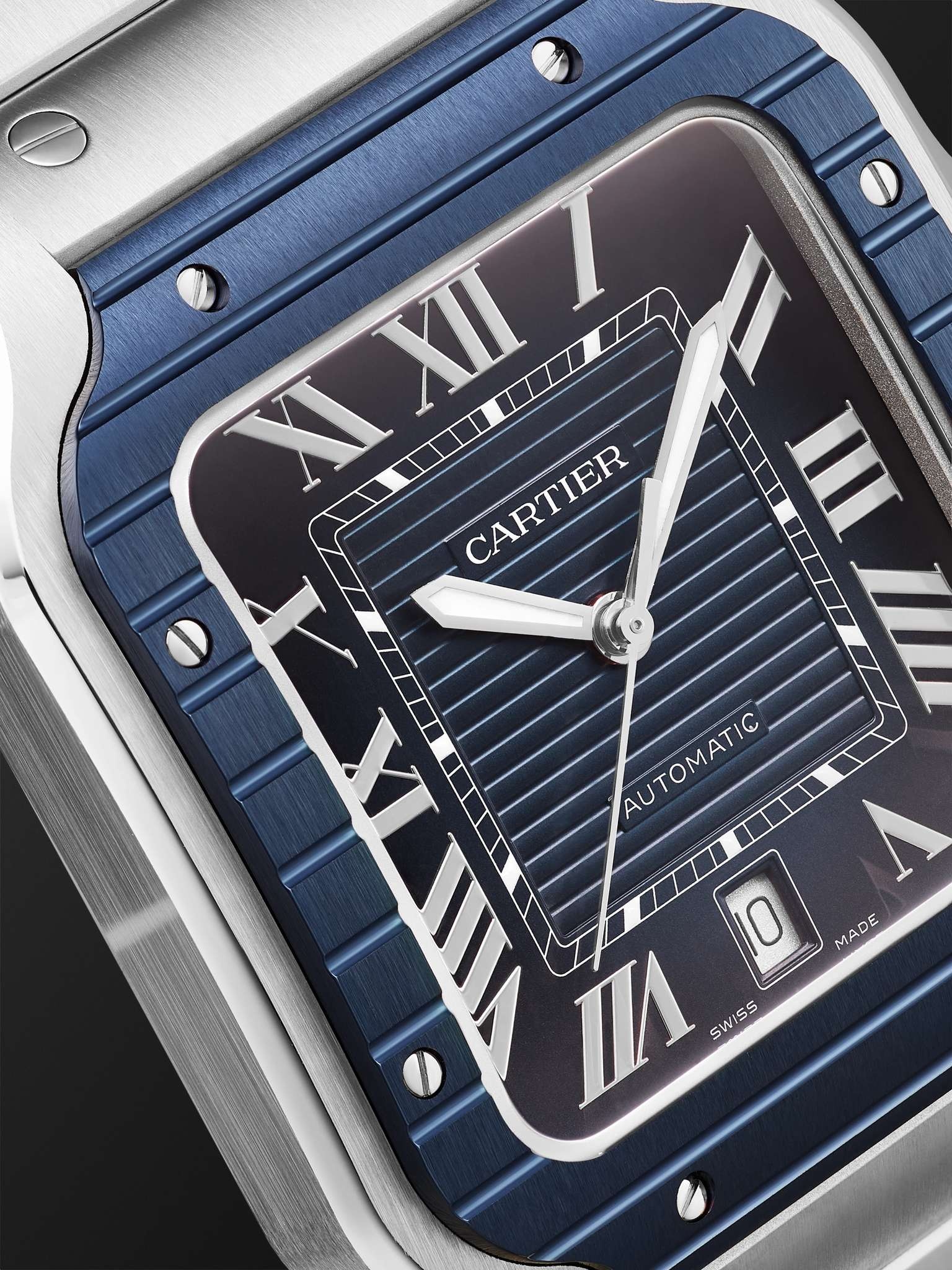 Santos de Cartier Automatic 39.8mm Stainless Steel and PVD-Coated Watch, Ref. No. CRWSSA0048 - 5