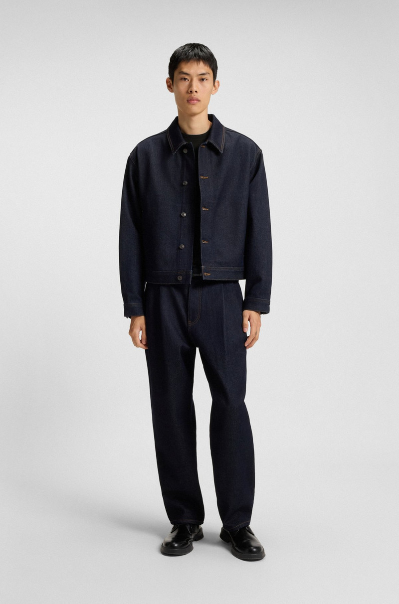 HUGO SLIM-FIT T-SHIRT WITH MERCERISED COTTON outlook