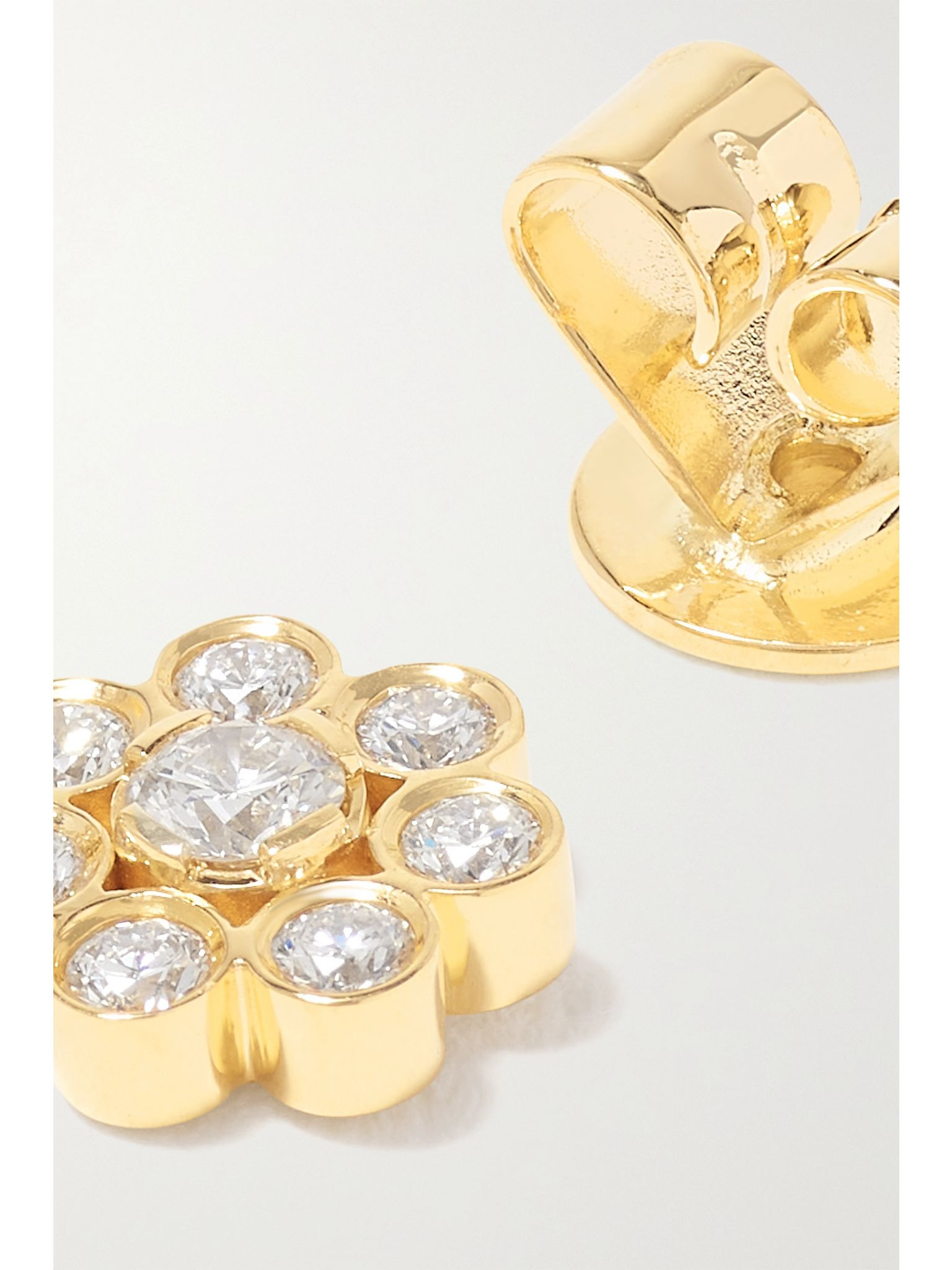Bellis Deux 18-karat gold diamond single earring Gold - 4