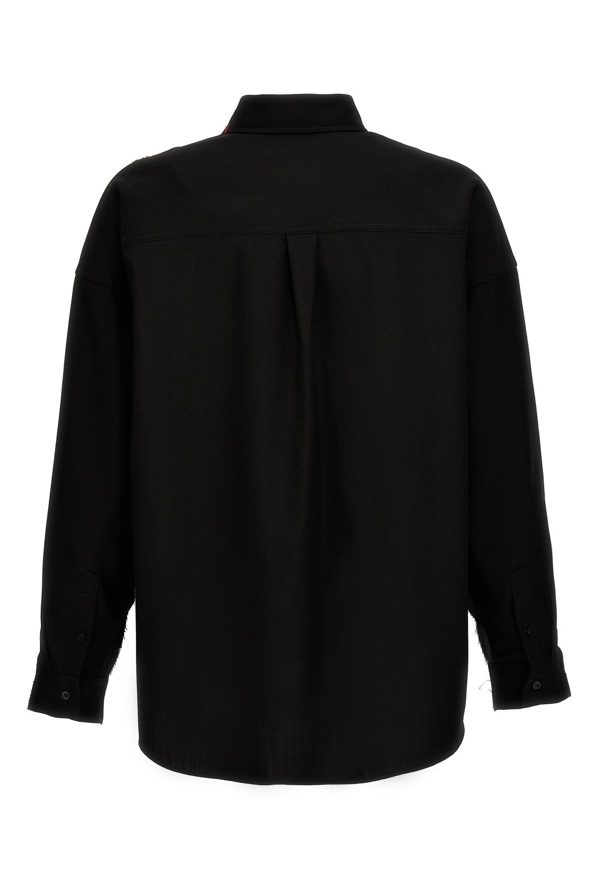 Cool wool shirt with contrast stitching - 3