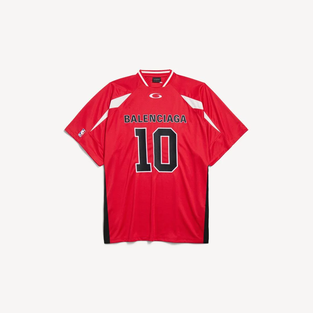 Men's Balenciaga | Nba Collaboration Oversized T-shirt in Red - 1