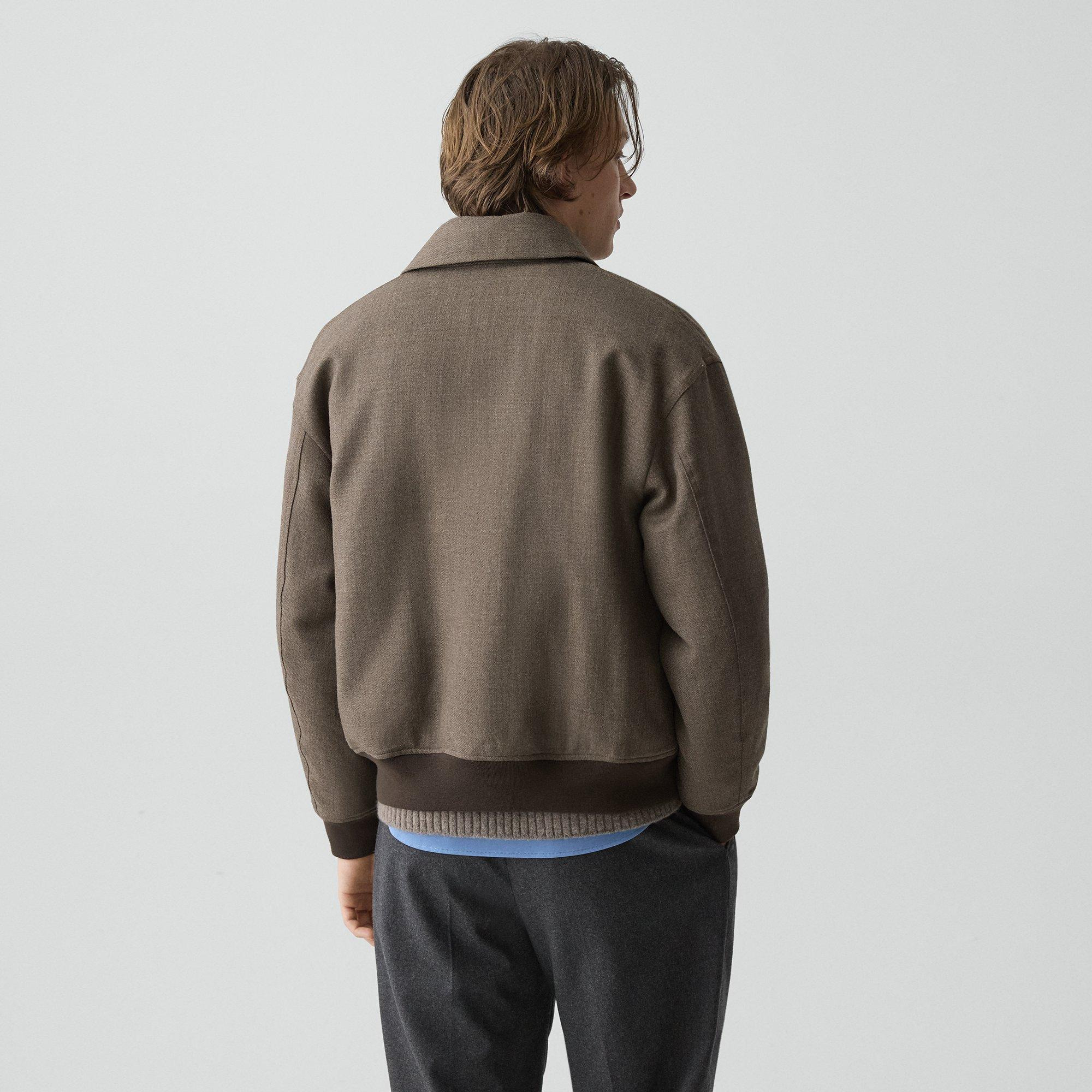 Modern Aviator Jacket in Dapper Wool - 4