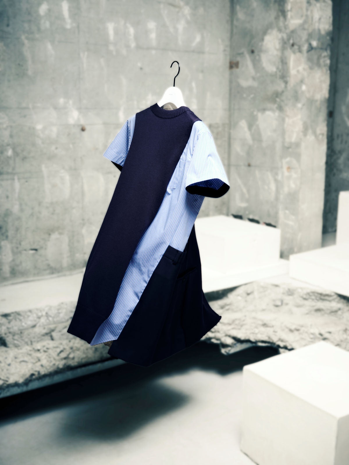 Poplin x Knit Dress - 4