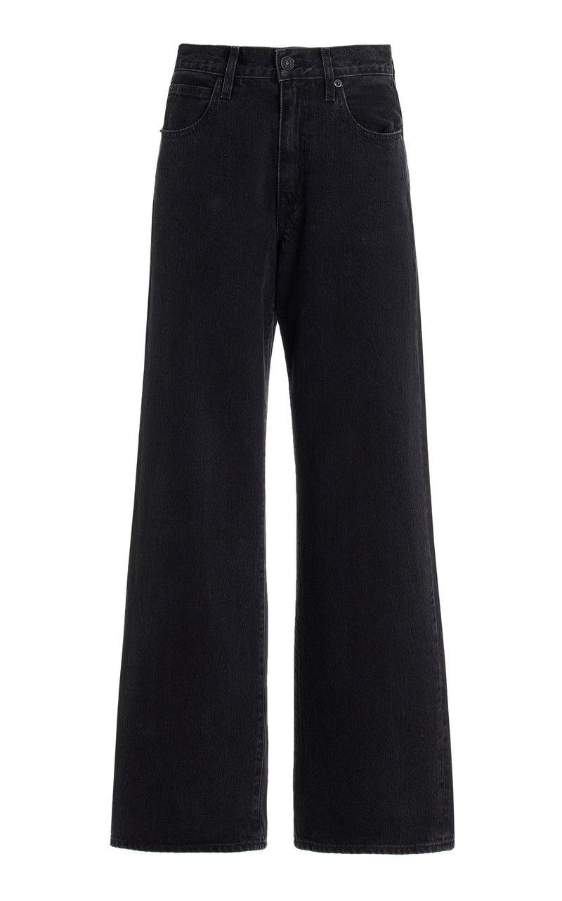 Grace Rigid High-Rise Wide-Leg Jeans black - 1