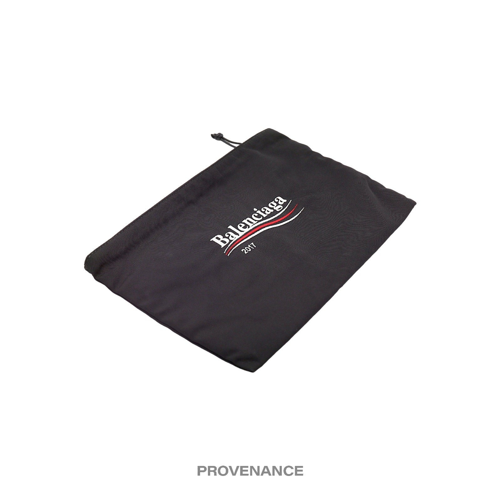 Balenciaga Campaign Logo Zip Clutch Bag - Black - 3